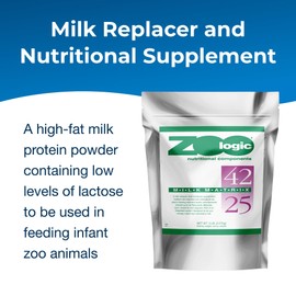 Pet-Ag Zoologic Milk Matrix 42/25 - 5 lb - Milk Protein Powder for Wild & Exotic Non-Domestic Animals
