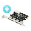 CERRXIAN 4-Port USB 3.0 Super Speed Card PCIe Express Controller