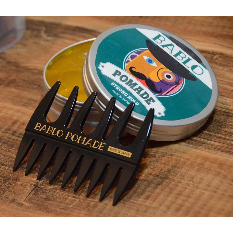 BABLO POMARD Hair Brush Men's Skull Brush & Mesh Comb