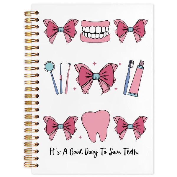 WUCHJ Dentist Gifts Notebook, Dental Hygienist Assistant Gifts Journal, Coquette