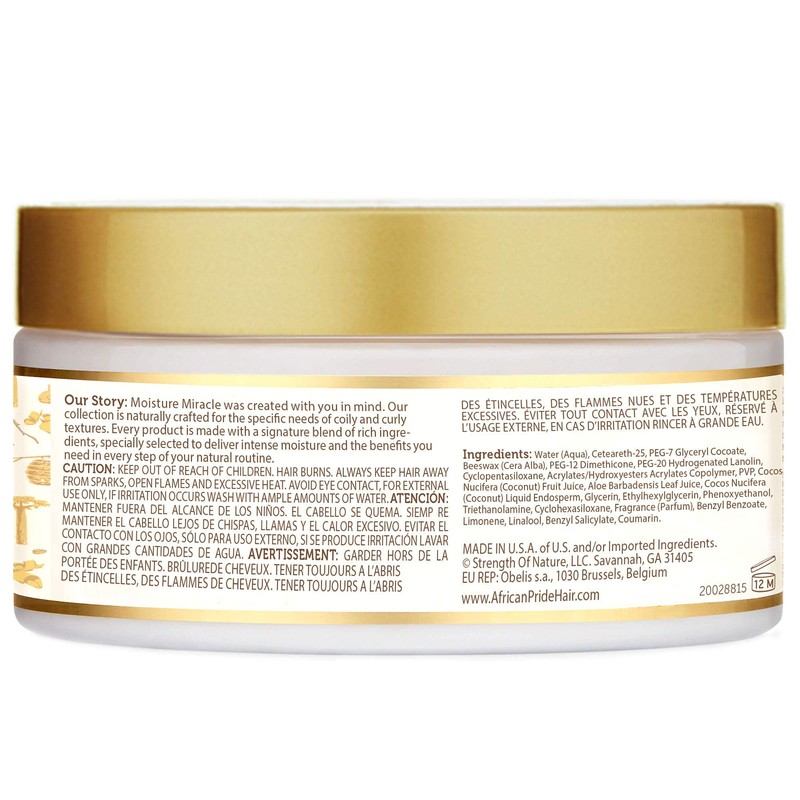 African Pride Moisture Miracle Maximum Hold Edge & Hair Styling