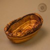 das Olivenholzbrett® Olive Wood Bowl with Natural Rim, Wooden Bowl,