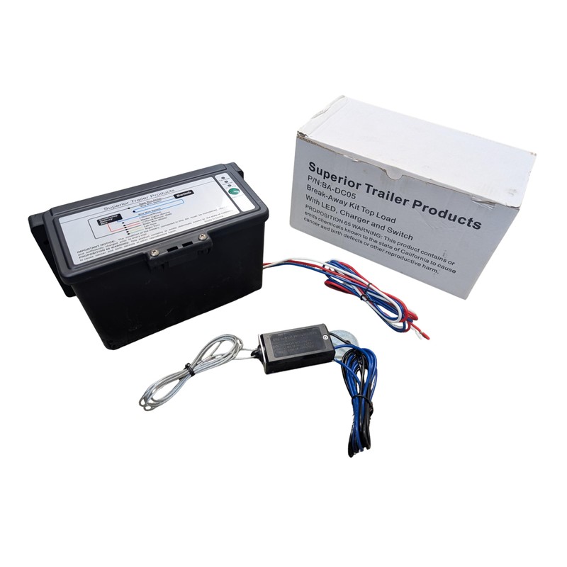 Trailer Breakaway Kit Top Load with LED Charge Indicator 12V10AH