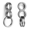 FEGVE Titanium Key Ring Clip with 2 * 1 Inch