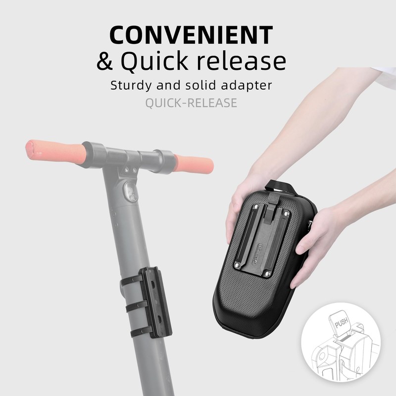 Rhinowalk Scooter Bag Quick Release Handlebar Bag Waterproof Front Storage