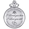Pangda Quartz Pocket Watch to Husband Gift, Engraved Pocket Watch