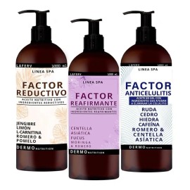 Tri Pack Aceites Masaje Reduce Reafirma Anticeluliti 1000 Ml