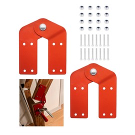 2Pcs New Attic Ladder Hinge,Aluminum Step Ladder Hing Kit