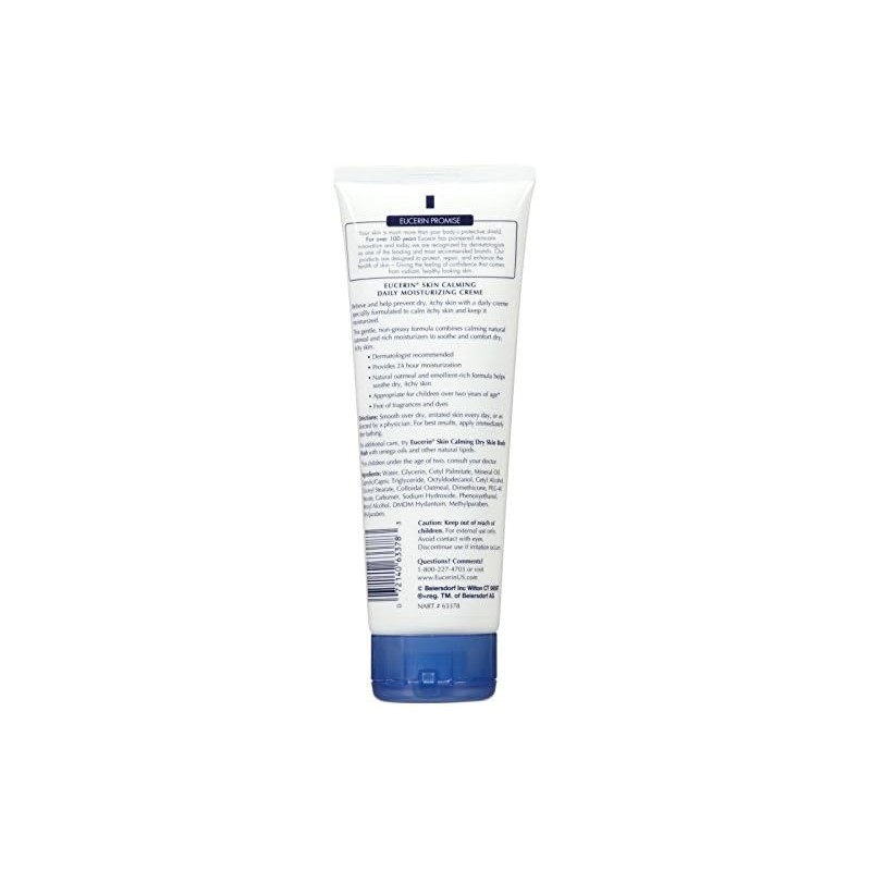 Eucerin Body Creme, Calming, 8 oz