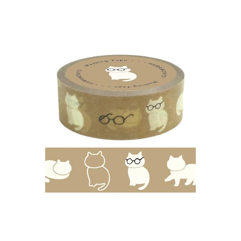 Hamamonyo Masking Tape Cat Glasses