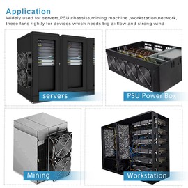 GDSTIME Dual 120mm Fan 220V 120 x 38mm 240V Cooling Fan with AC Plug 4V 10V 12V Adjustable Fan Speed Ball Bearing 240mm Fan Big Airflow