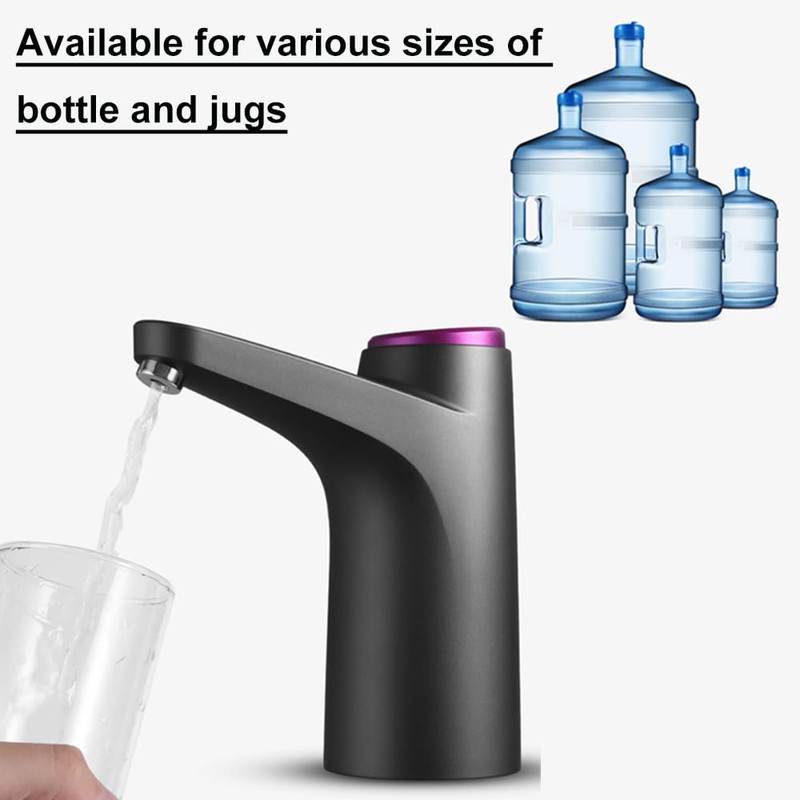 Ipalmay Water Bottle Dispenser, Electric 2 in 1 Universal Drinking