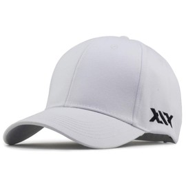 Lopis Men's Cap, Large Size, Deep Bowl, 24.0 - 27.2 inches (61 - 69 cm), Popular, Stylish, Cool, Long Brim , Hat, Sunshade, Size: XL, XX White x Black, XL