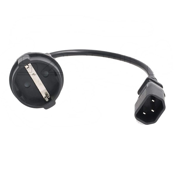 SZRMCC UPS PDU Power Cord IEC 320 C14 Plug Adapter