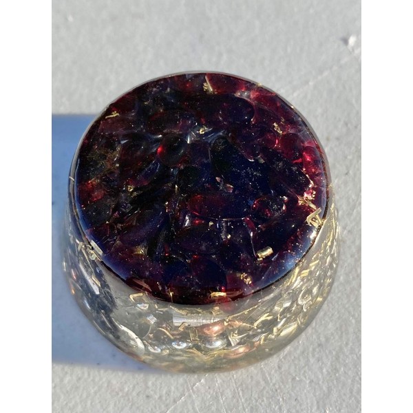 Garnet Orgone Generator Energy Accumulator 7.83Hz/432Hz/528Hz/Advance Harmonics Many Beautiful Ingredients!!