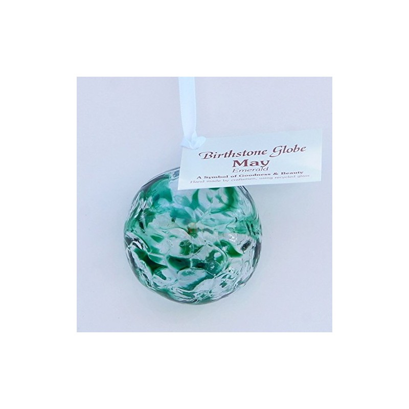 May Birthstone & Anniversary - Emerald - Friendship Globe -