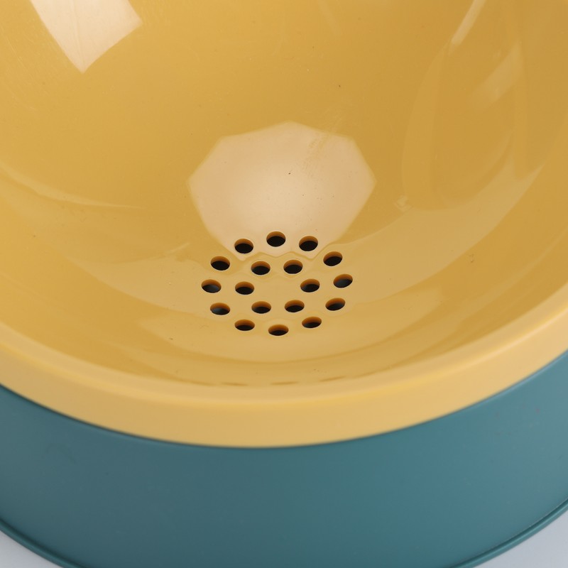 Pet Double Bowl Water Dispenser 1L Neck Protection Anti Tip