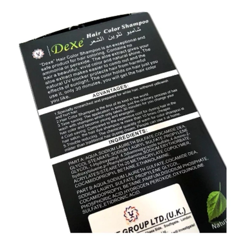 Dexe Shampoo Con Tinte Instantáneo Facil Hogar Color Rojo