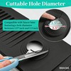 Luckissixs 24'' Longer Kitchen Faucet Mat, Silicone Sink Splash Guard