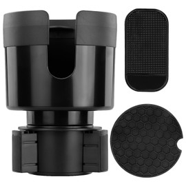 1 Stück Auto Getränkehalterung mit Antirutsch-Unterlage,Auto Becherhalter mit Verstellbarer Basis,Becherhalter-Auto kompatibel,Universal Auto Getränkehalterung Expander