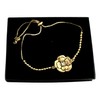 Pulsera Flor Florezco Ajustable Chapa De Oro 18k Blessfully