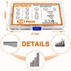 ISPINNER 220pcs Roll Pin Set, Stainless Steel Slotted Spring Pin