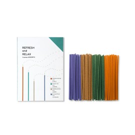 Kameyama Candlehouse Scented Incense Incense Mini Assorted Made in Japan Incense Aroma Smoke Less Incense Incense (Refresh & Relax)