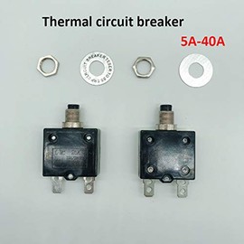Thermal Overload Protector Push Button Reset Circuit Breaker AC 125/250V 40A