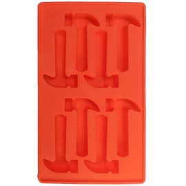 Peachtree Woodworking Supply Sili Non-Stick Silicone Ice Cube Mold Tray | Hammer Silicone Ice Cube Molds Fun Shapes | Easy Remove Novelty Ice Molds | Perfect For Woodworkers, Handyman, Gifts for Dad