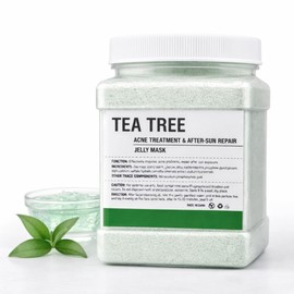 Mascarilla Jelly de Tea Tree para Rostro, Cuidado de Piel Grasa y con Imperfecciones, Efecto Refrescante y Calmante, Hidratación Facial