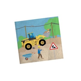 Bob the Builder Napkins for Children's Birthday Parties Set of 20 Building Site Builder Foreman and Digger Motif