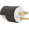 Hubbell HBL5266C Insulgrip Heavy Duty Straight Male Plug, 5-15P Self-Grounding
