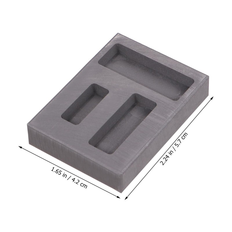 IWOWHERO Graphite Ingot Mold with Slots Melting Casting Mould for
