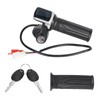 60V LED Digital Meter Electric Bike Scooter Throttle Grip Handlebar