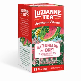 Luzianne Southern Blends Watermelon & Honey Flavored Herbal Tea Bags, 18ct Box (Pack of 1)