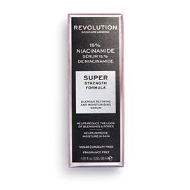 Revolution Skincare 15% Niacinamida Super Strength Fórmula purificación y suero hidratante ~ 1 fl oz