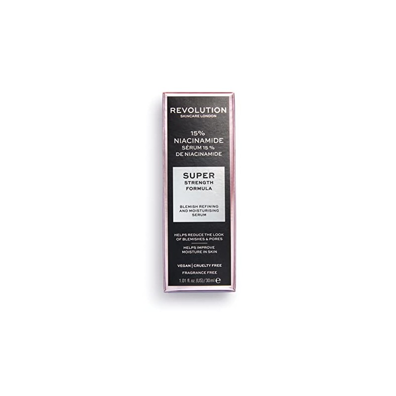 Revolution Skincare 15% Niacinamida Super Strength Fórmula purificación y suero
