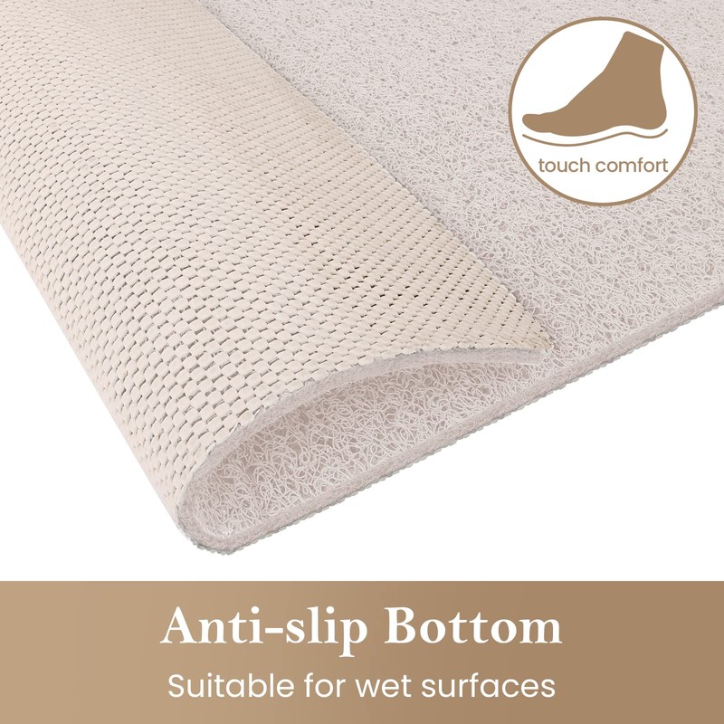 Shower Mat Bathtub Mat Non-Slip,36x16 inch, Soft Tub Mat with