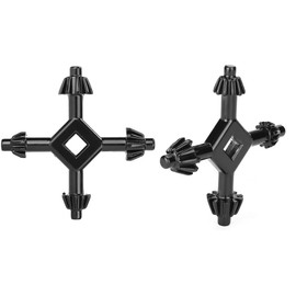 4-Way Chuck Key,2 PCS 4 in 1 Drills Chuck Key Multi-Functional Electric Drill Chunk Key for Most Drills and Power Tools