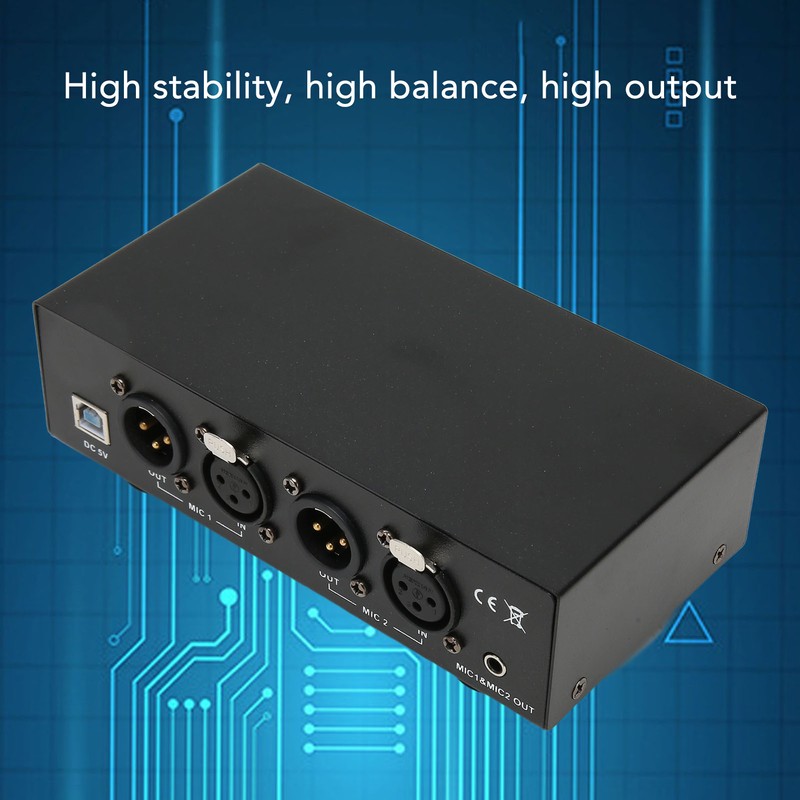48 V Phantom Power Supply Professional Iron Shell Phantom Power