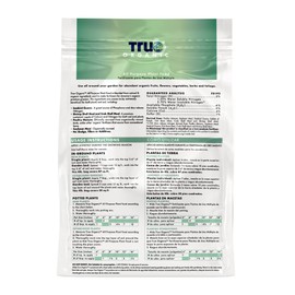 True Organic All Purpose Plant Food – Organic Fertilizer for Fruits, Vegetables, Flowers, and Herbs – 8lb Bag Covers 174 sq. ft.