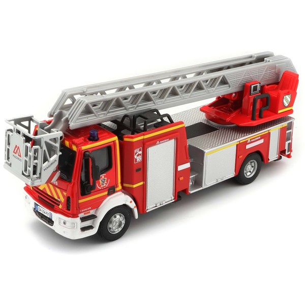 Bburago Maisto France-32001 Iveco Magirus Fire Truck 150E 28 Model Vehicle 1:55 Scale 32001, Single