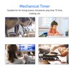 Mechanical Timer,Black Countdown Timer,Massage Fitness Sauna Studying Time Reminder,Kitchen Learning