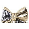 Christmas Concepts® 21cm Reversible Sequin Bow - Luxury Accessories (Silver