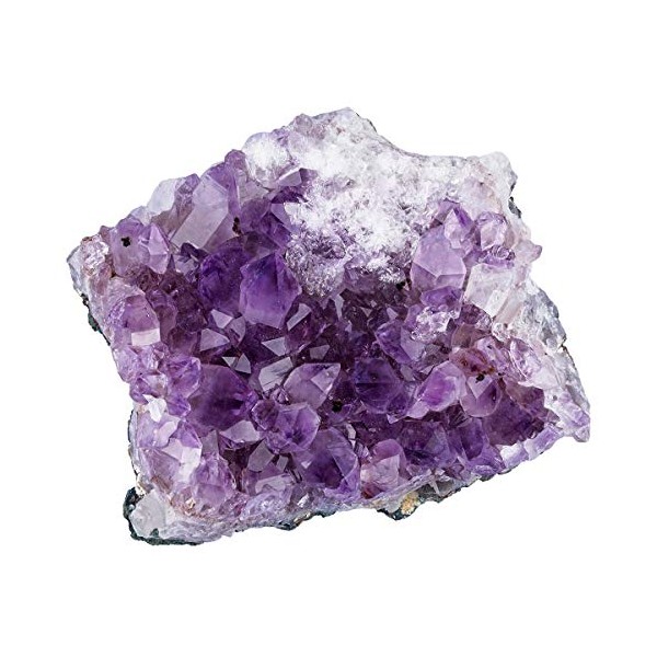 KYEYGWO KYEYGWO Natrlichen Amethyst Drusensegment Rohstck, Unregelm??ige Naturstck Dekorative Steine