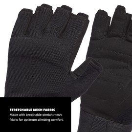 BLACK DIAMOND Equipment Crag Half-Finger Gloves - Black - Extra Large