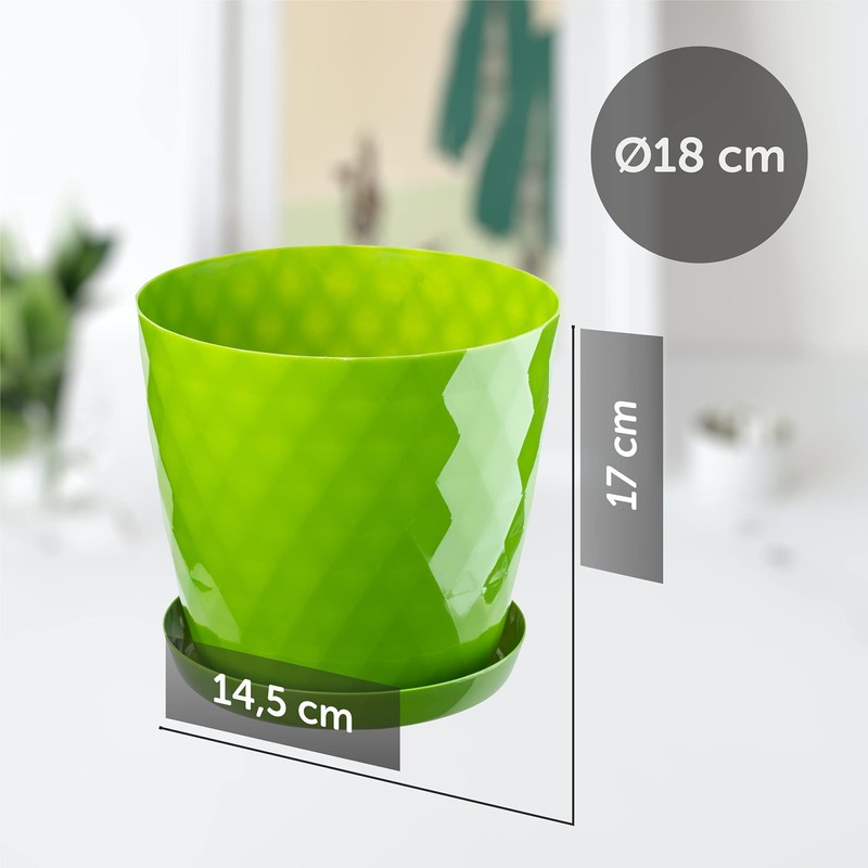 Kadax Decorative Flower Pot, for Flowers and Plants, with bottom