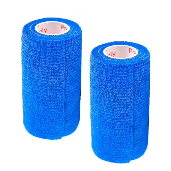 Vet Wrap Tape (Blue) (2 Pack) (2 Inch x 15