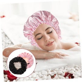 ORFOFE 2pcs Adjustable Satin Sleeping Bonnet Double Hair Caps for Natural Hair Comfortable and Portable for Sleeping and Bathing