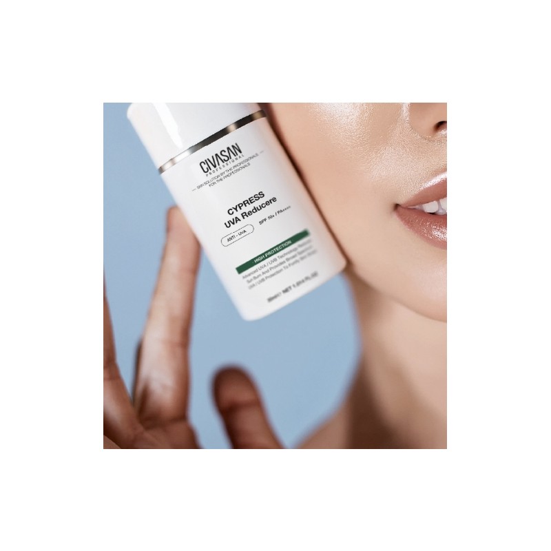 Cibasan Cypress UVA Reducer Sun Cream SPF 50 Refreshing application
